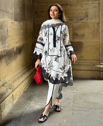 Black and White Floral (3 piece)